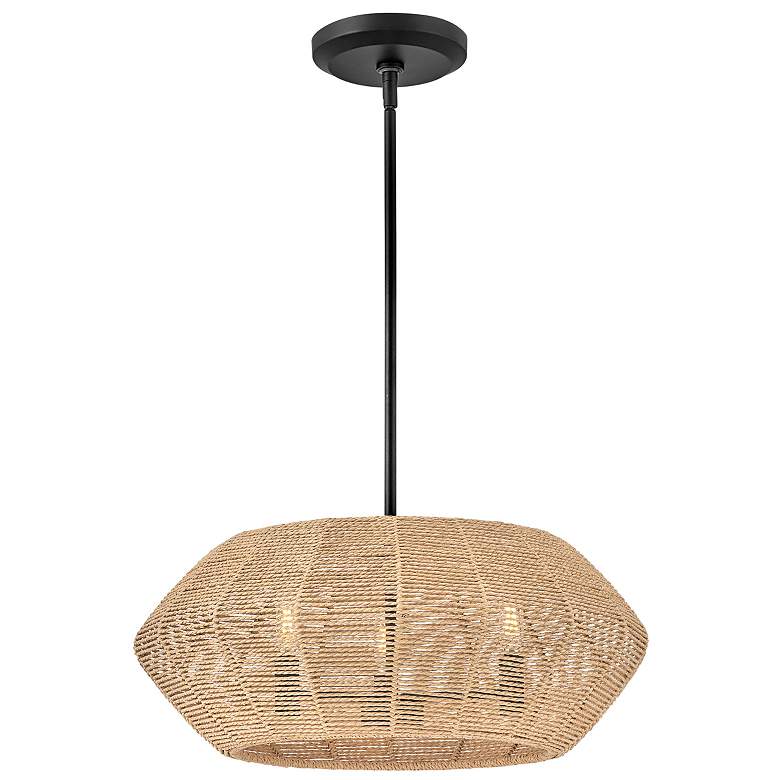 Image 3 Hinkley Luca 21 1/4" Wide Natural Weave Shade Pendant Light more views