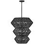 1_Hinkley Luca 27 3/4" Wide Black 3-Tier 10-Light Pendant