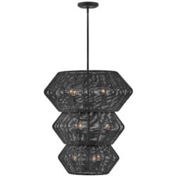 Hinkley Luca 27 3/4" Wide Black 3-Tier 10-Light Pendant