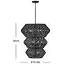 3_Hinkley Luca 27 3/4" Wide Black 3-Tier 10-Light Pendant more views