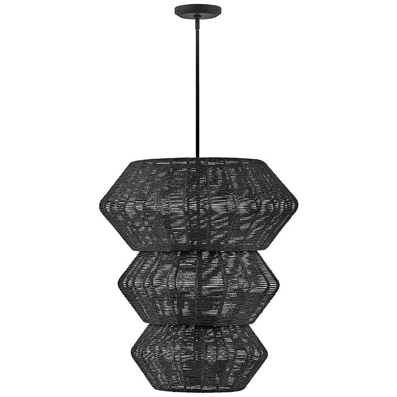 Image 4 Hinkley Luca 27 3/4" Wide Black 3-Tier 10-Light Pendant more views