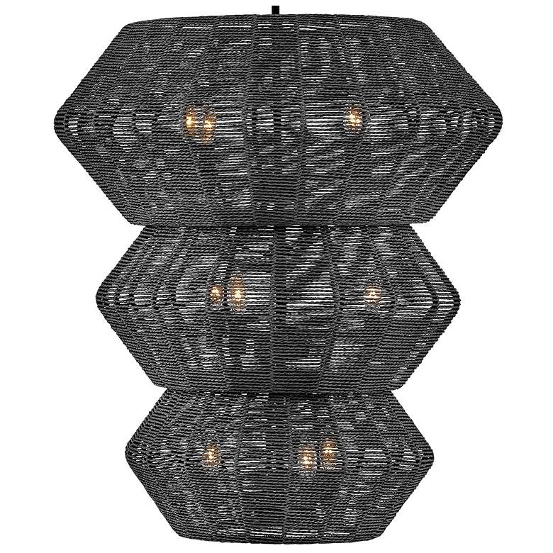 Image 7 Hinkley Luca 27 3/4" Wide Black 3-Tier 10-Light Pendant more views