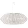 3_Hinkley Luca 28" Wide 5-Light White Woven Drum Modern Chandelier more views