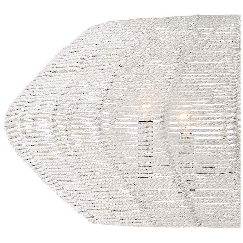 Image 4 Hinkley Luca 28" Wide 5-Light White Woven Drum Modern Chandelier more views