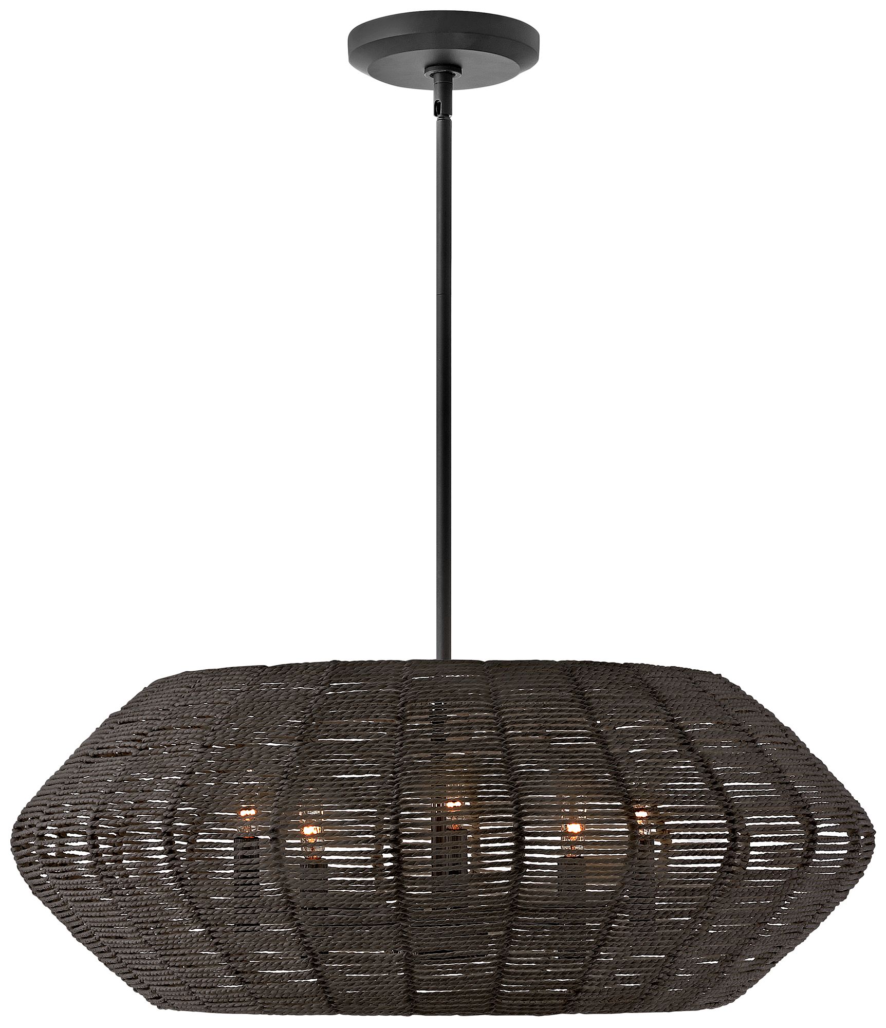 Image 2 Hinkley Luca 28" Wide Black 5-Light Chandelier more views