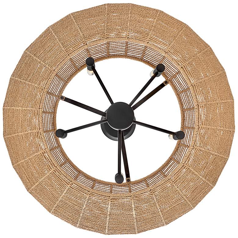 Image 4 Hinkley Luca 28" Wide Black Metal Camel Shade 5-Light Chandelier more views