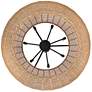 6_Hinkley Luca 38" Wide Black 7-Light Woven Rattan Drum Chandelier more views