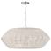 Hinkley Luca 38" Wide White Weave Modern Drum Pendant Chandelier