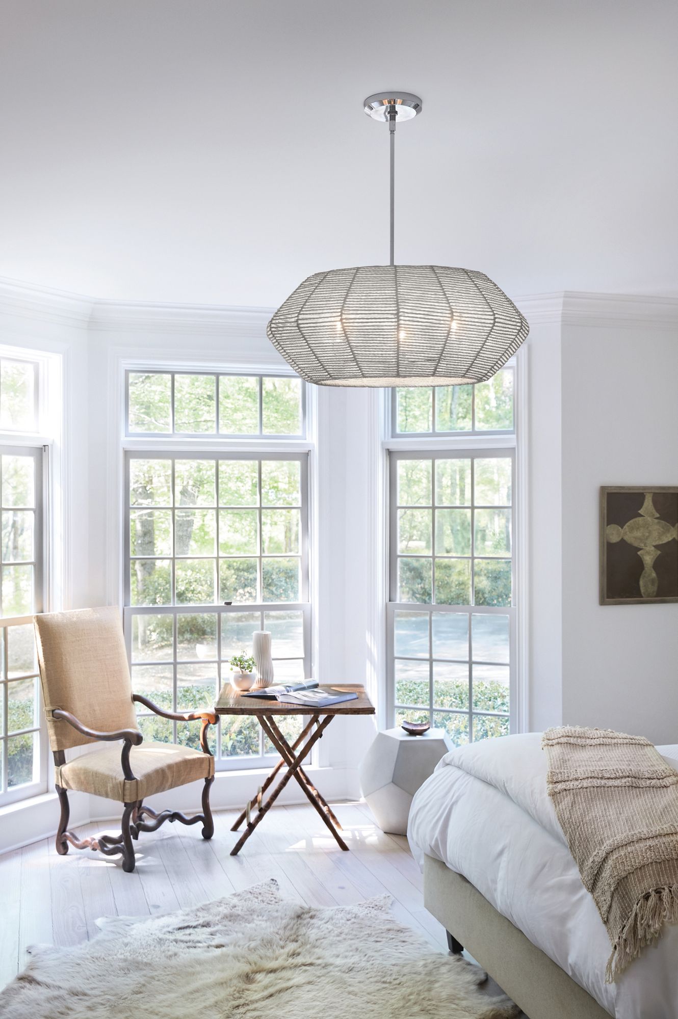 Image 4 Hinkley Luca Small Convertible Drum Chandelier 21" Polished Chrome more views