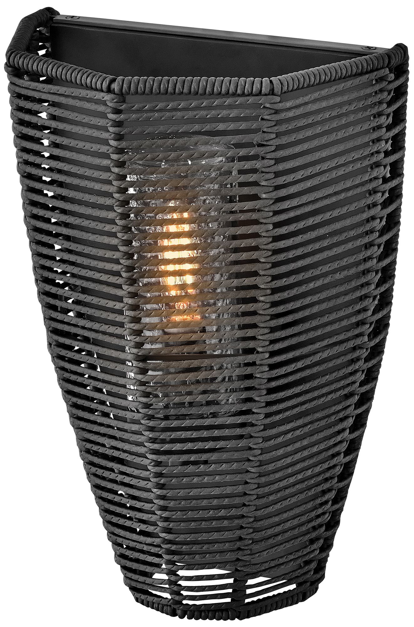 Image 6 Hinkley Luca Small Wall Sconce 12" Black more views