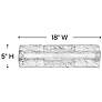 4_Hinkley Lucent 18" Wide Chrome LED Bath Light more views