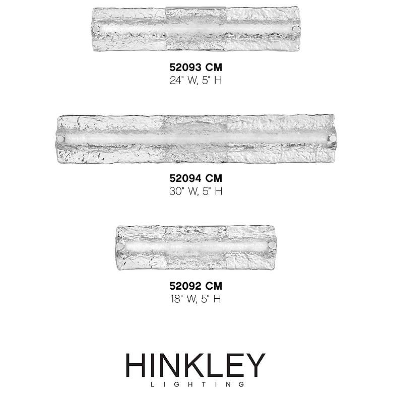 Image 6 Hinkley Lucent 18" Wide Chrome LED Bath Light more views