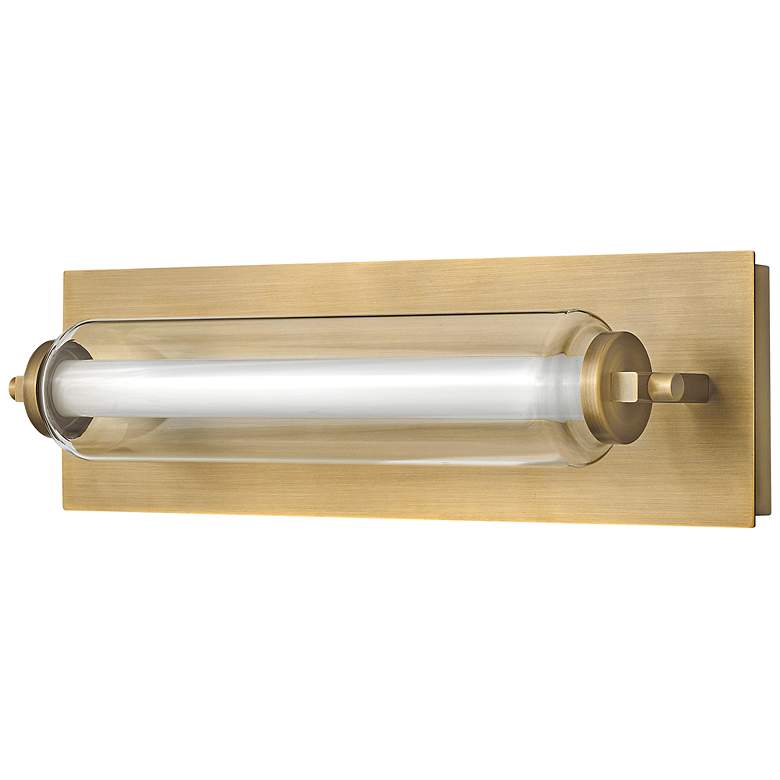 Image 5 Hinkley Lucien 16 1/2" Wide LED Lacquered Brass Bath Vanity Light more views