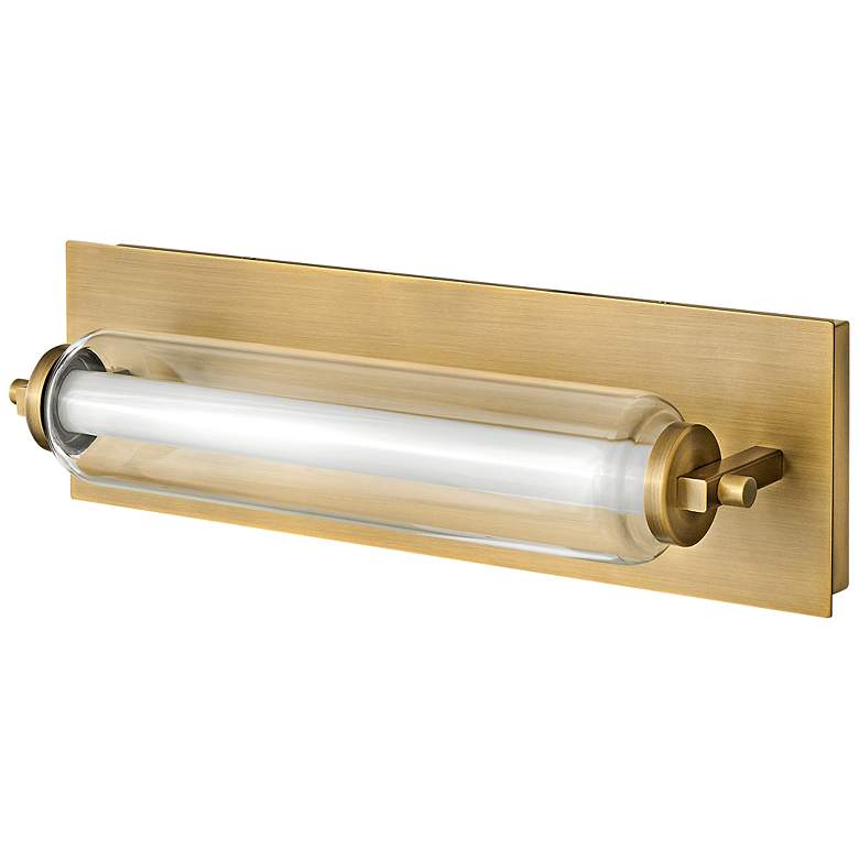 Image 6 Hinkley Lucien 16 1/2" Wide LED Lacquered Brass Bath Vanity Light more views