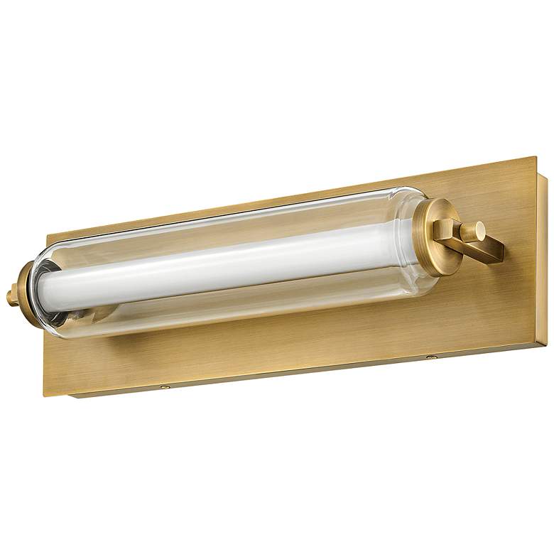Image 7 Hinkley Lucien 16 1/2" Wide LED Lacquered Brass Bath Vanity Light more views