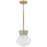 3_Hinkley Lucy 10" Wide Lacquered Brass Mini Pendant more views