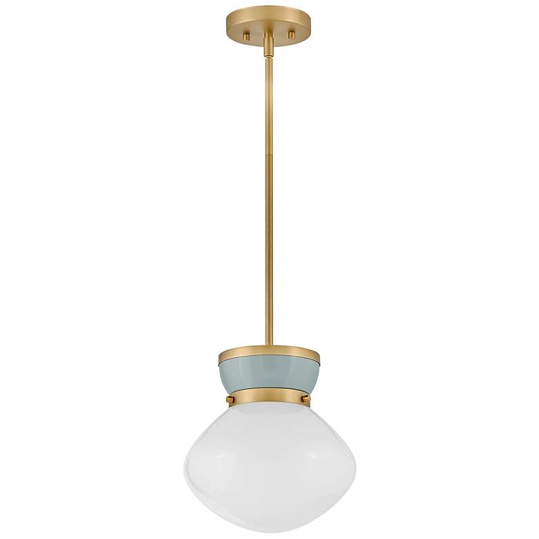 Image 5 Hinkley Lucy 10" Wide Lacquered Brass Mini Pendant more views