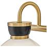 3_Hinkley Lucy 25"W Lacquered Brass Black 3-Light Bath Light more views