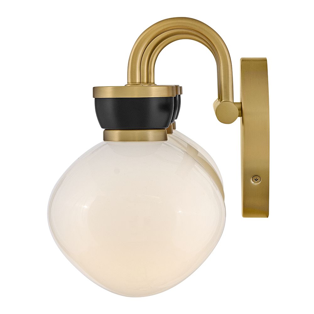 Image 4 Hinkley Lucy 25"W Lacquered Brass Black 3-Light Bath Light more views