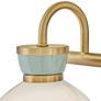 3_Hinkley Lucy 9 1/2" High Lacquered Brass 2-Light Wall Sconce more views