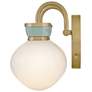 4_Hinkley Lucy 9 1/2" High Lacquered Brass 2-Light Wall Sconce more views