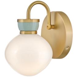 Hinkley Lucy 9 1/2" High Lacquered Brass Wall Sconce