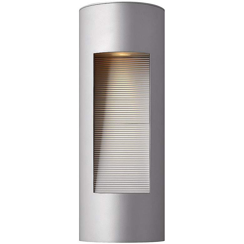 Image 2 Hinkley Luna 16 inch High Titanium Outdoor Wall Light