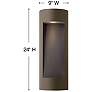 4_Hinkley Luna 24" High Bronze ADA Socketed Outdoor Wall Light more views
