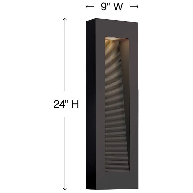 Image 3 Hinkley Luna 24" High Bronze Socketed Outdoor Wall Light more views