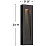 Thumbnail3 of Hinkley Luna 24" High Bronze Socketed Outdoor Wall Light more views