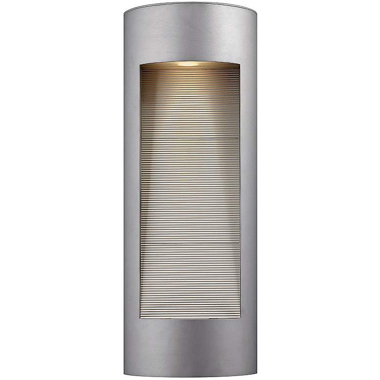 Image 1 Hinkley Luna 24 inch High Titanium Outdoor Wall Light