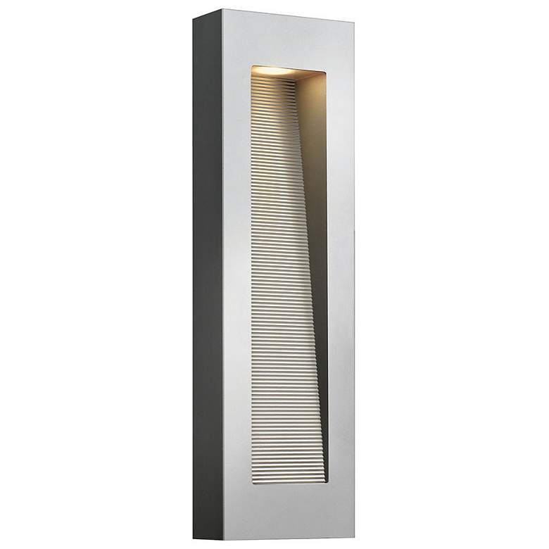Image 1 Hinkley Luna 24 inchH Titanium Integrated LED Outdoor Wall Light