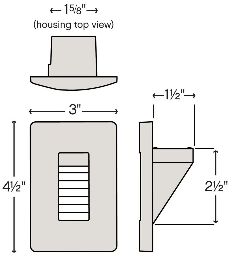 Hinkley Luna 3" Wide Stain Black LED Step Light in scene