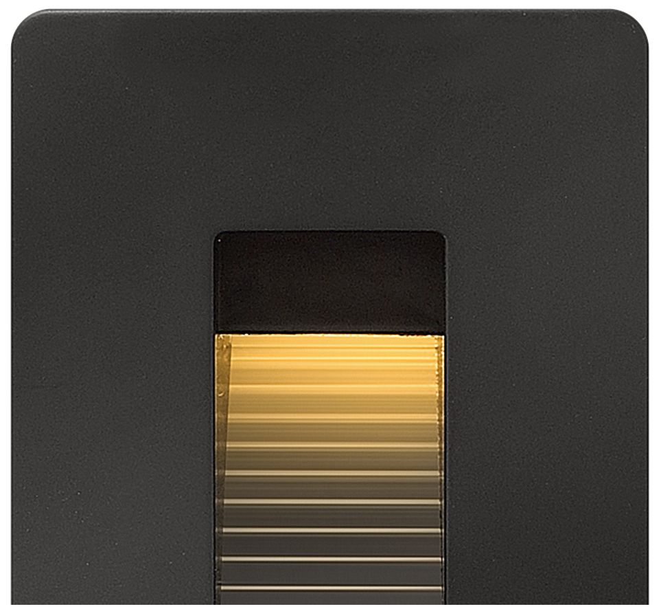 Hinkley Luna 3" Wide Stain Black LED Step Light in scene
