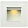 Hinkley Luna 4 1/2" Square Satin White LED Step Light