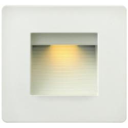 Hinkley Luna 4 1/2&quot; Square Satin White LED Step Light