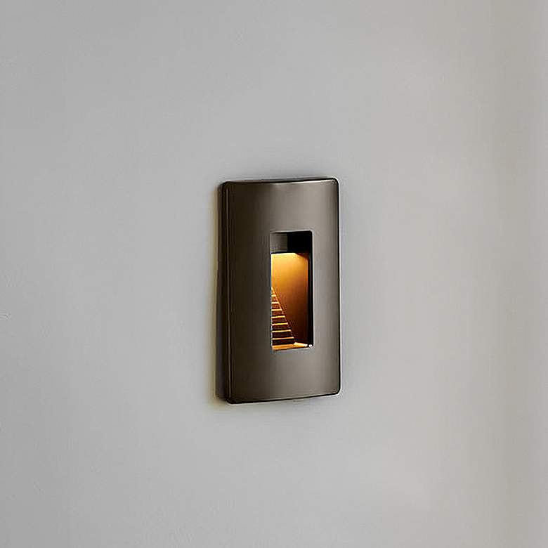 Image 1 Hinkley Luna 4 1/2" Wide Bronze 3000K LED Step Light