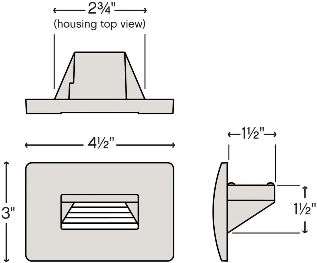 Thumbnail4 of Hinkley Luna 4 1/2"W Matte Bronze LED Landscape Deck Light more views