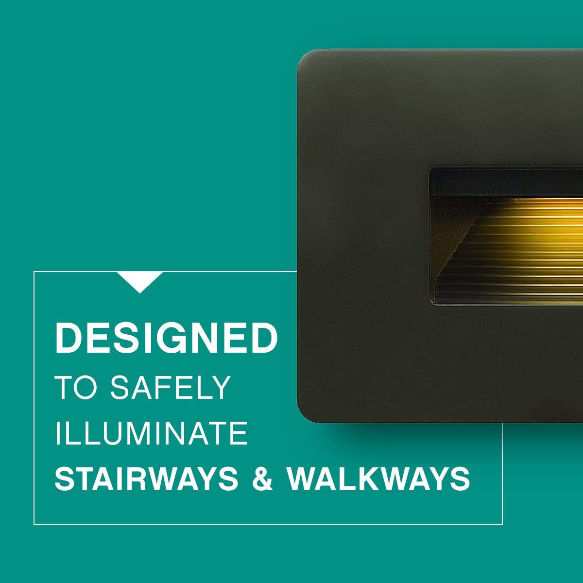 Hinkley Luna 4 1/2"W Matte Bronze LED Landscape Deck Light