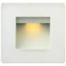 Hinkley Luna 4 1/2" Square Satin White LED Step Light
