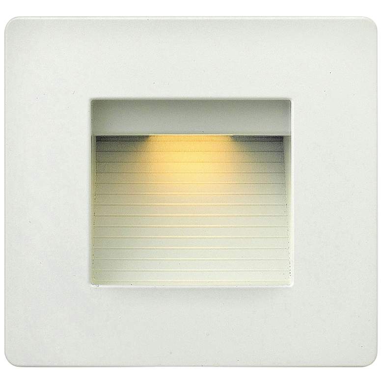 Image 1 Hinkley Luna 4 3/4"W Satin White LED Landscape Step Light