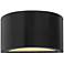 Hinkley Luna 5" High Satin Black 2-LED Outdoor Wall Light