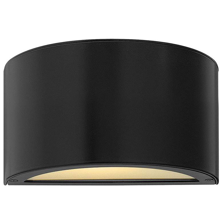 Image 1 Hinkley Luna 5" High Satin Black LED Outdoor Wall Light
