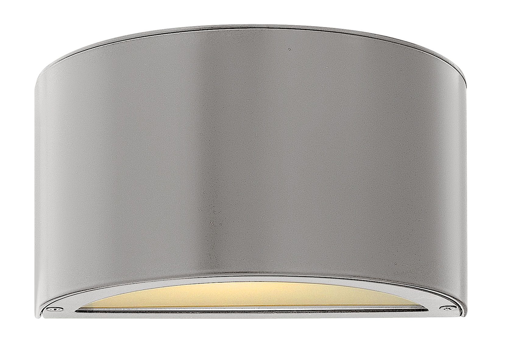 Image 3 Hinkley Luna 5" High Titanium LED Outdoor Wall Light more views
