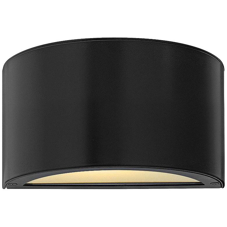 Image 1 Hinkley Luna 5 inch Satin Black Modern Dark Sky LED Outdoor Wall Light