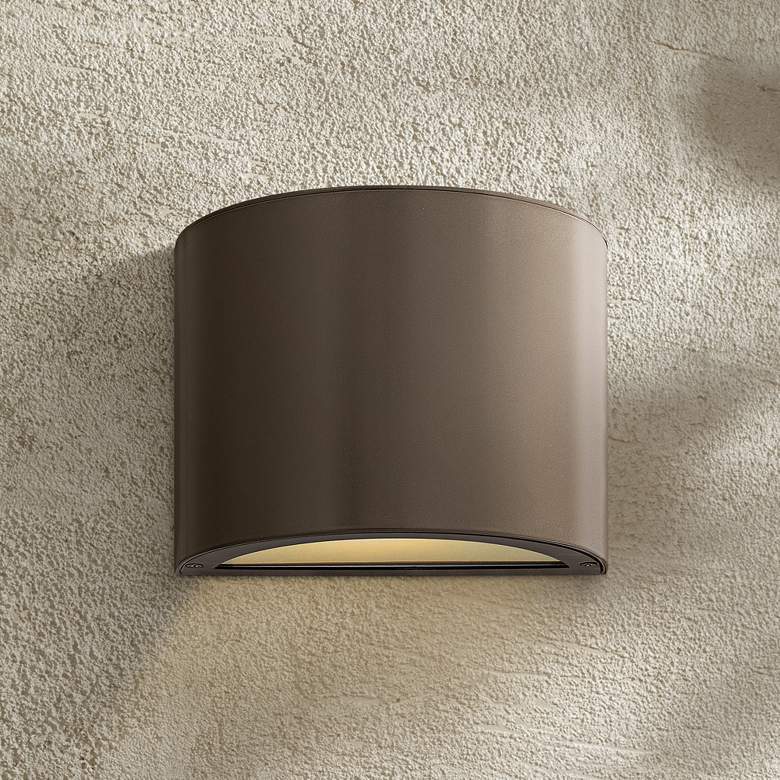 Image 1 Hinkley Luna 9 inch High LED Outdoor Wall Sconce