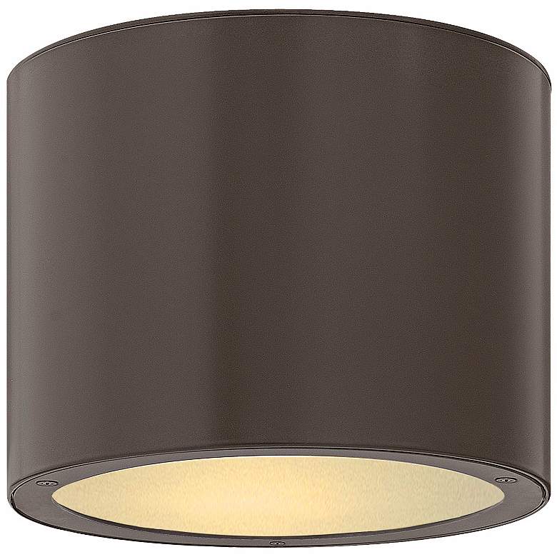 Image 1 Hinkley Luna Circle 8 inch Wide Bronze Outdoor Ceiling Light