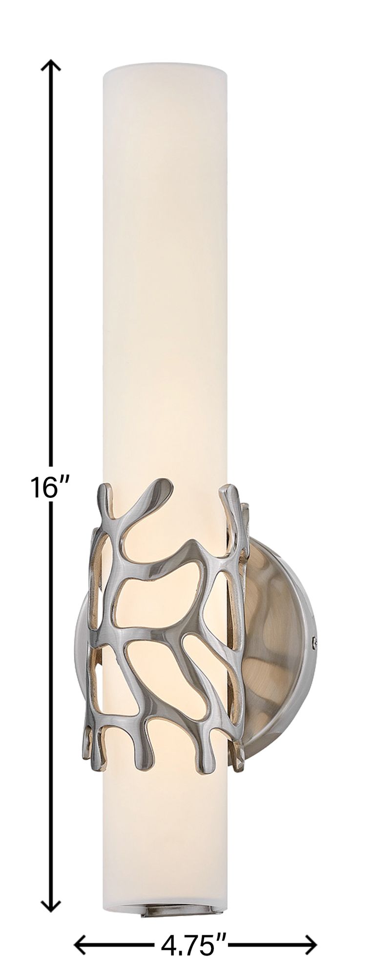 Hinkley Lyra 16" High Brushed Nickel LED Wall Sconce