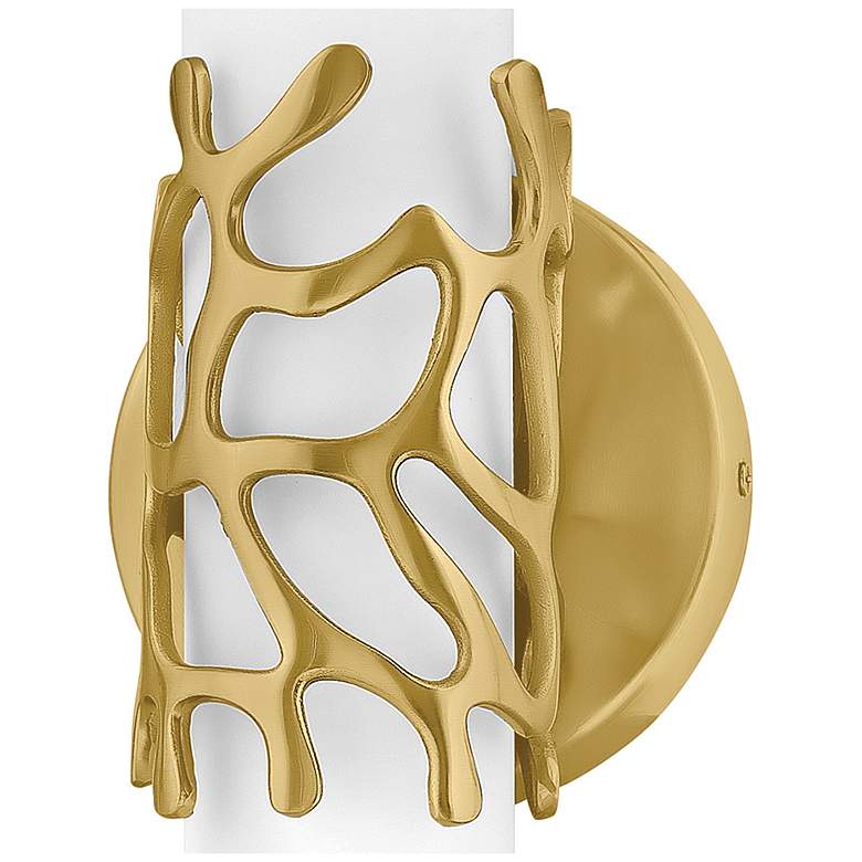Image 3 Hinkley Lyra 16" High LED Coastal Modern Gold Wall Sconce more views