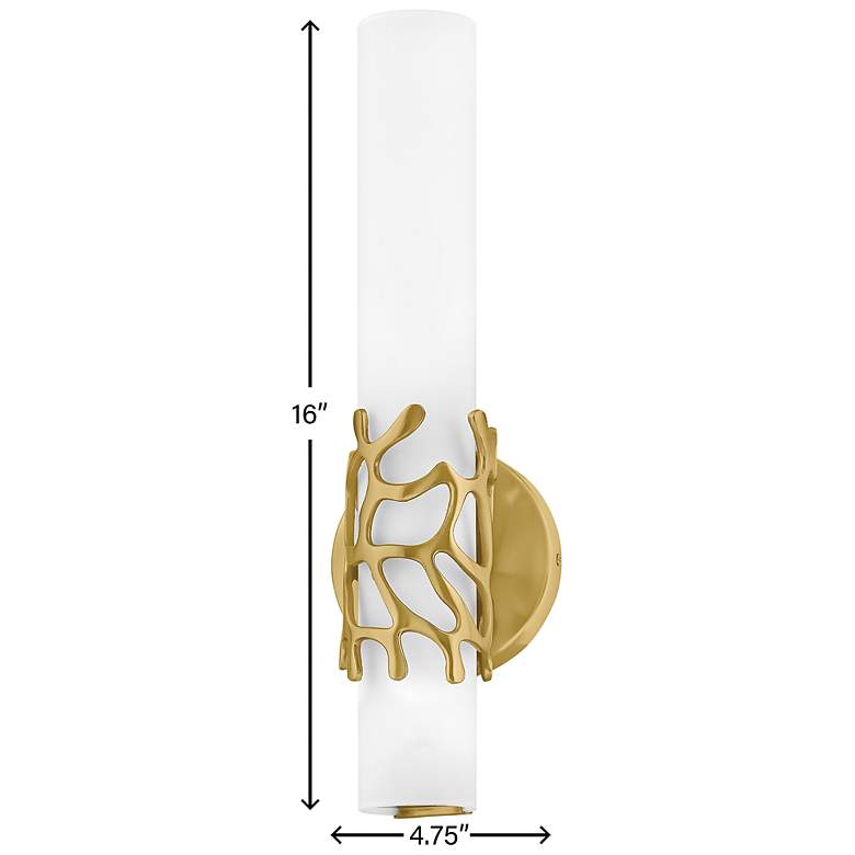 Image 7 Hinkley Lyra 16" High LED Coastal Modern Gold Wall Sconce more views